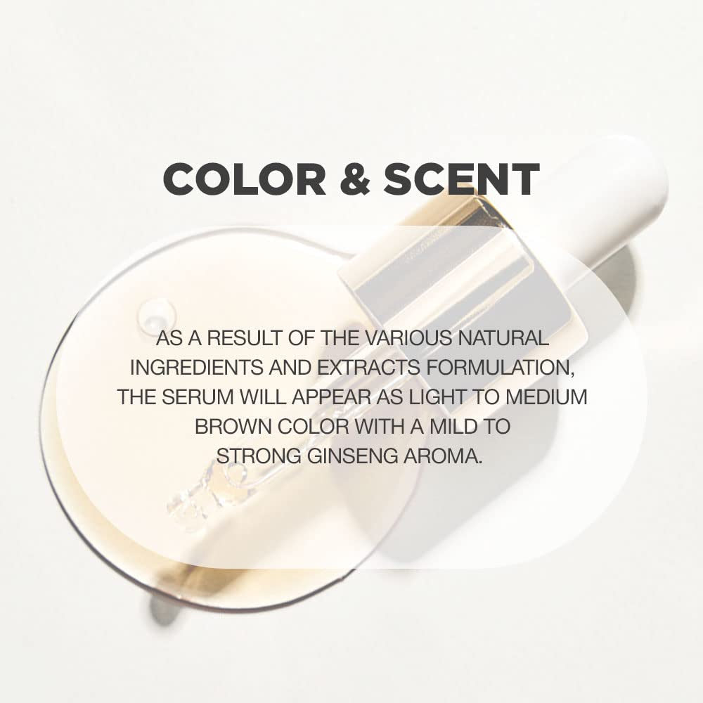 Ginseng Radiance Serum | Ginseng Serum with 52.5% Korean Ginseng Extract | Korean Ginseng Serum Formulated with Ginseng Extract, Hyaluronic Acid & WGF Complex-3 | Korean Ginseng Skin Care Technology