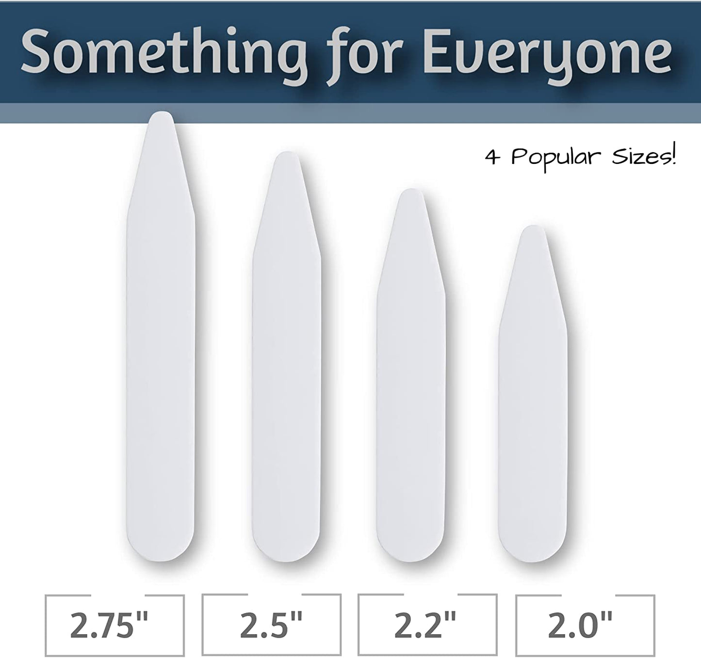 60 Plastic Collar Stays for Men'S Dress Shirts - Plastic Collar Stays for Men with Collar Stay Holder