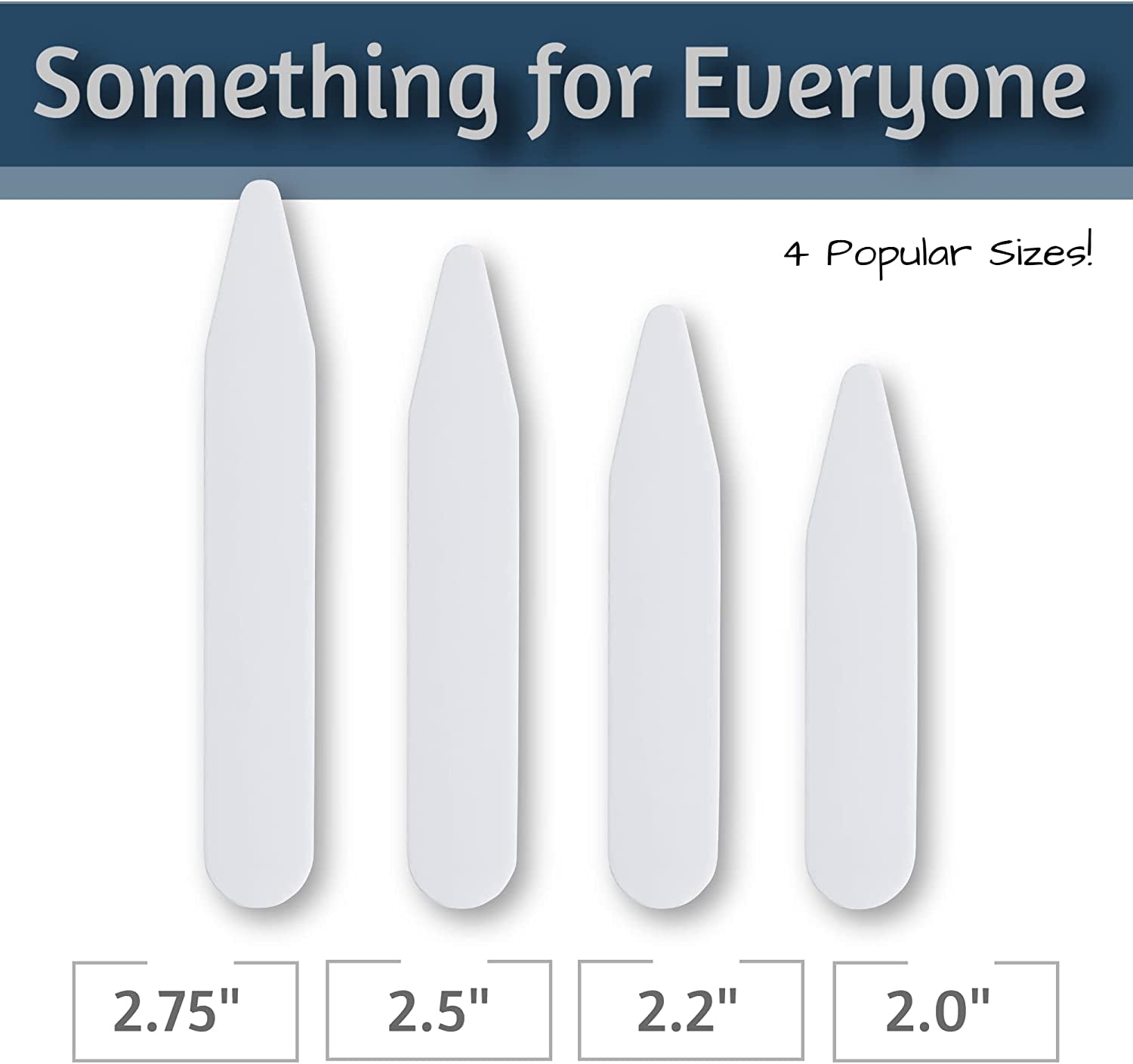 60 Plastic Collar Stays for Men'S Dress Shirts - Plastic Collar Stays for Men with Collar Stay Holder