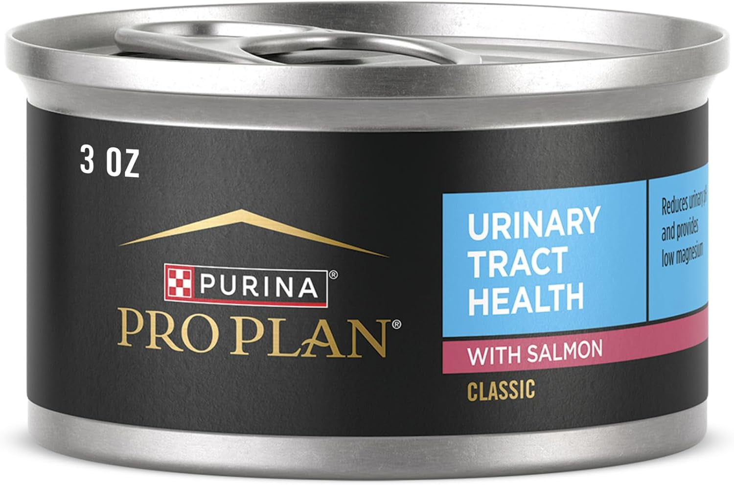 Purina Pro Plan Urinary Tract Health with Salmon Classic Wet Cat Food Pate - (Pack of 24) 3 Oz. Pull-Top Cans