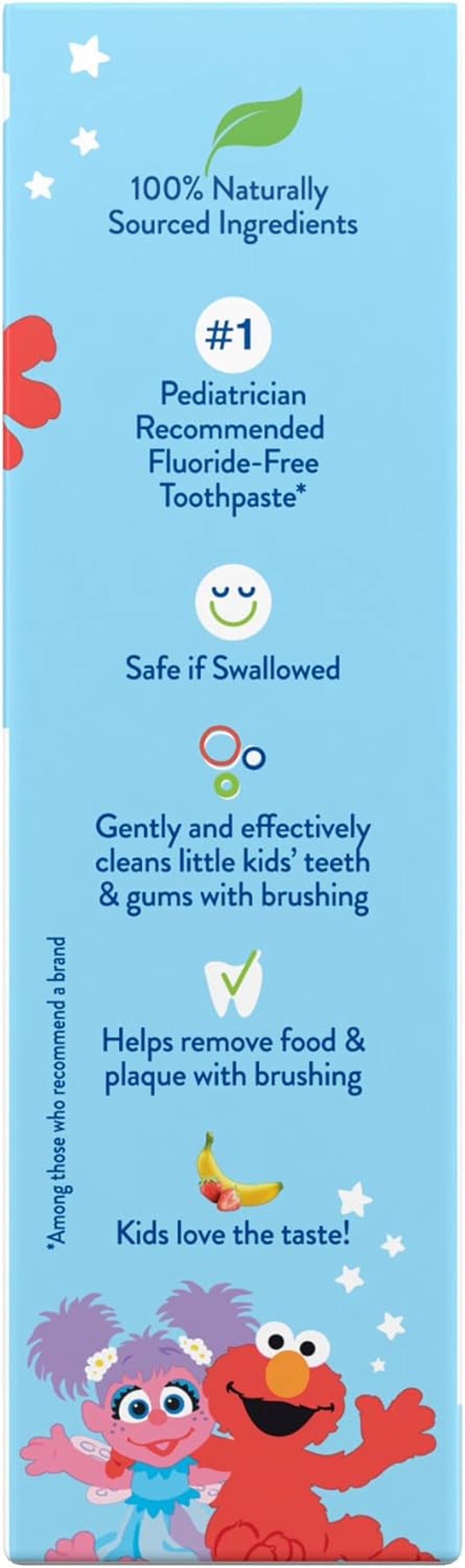 Orajel Kids Elmo Training Toothpaste Fluoride-Free; #1 Pediatrician Recommended Fluoride-Free Toothpaste*,