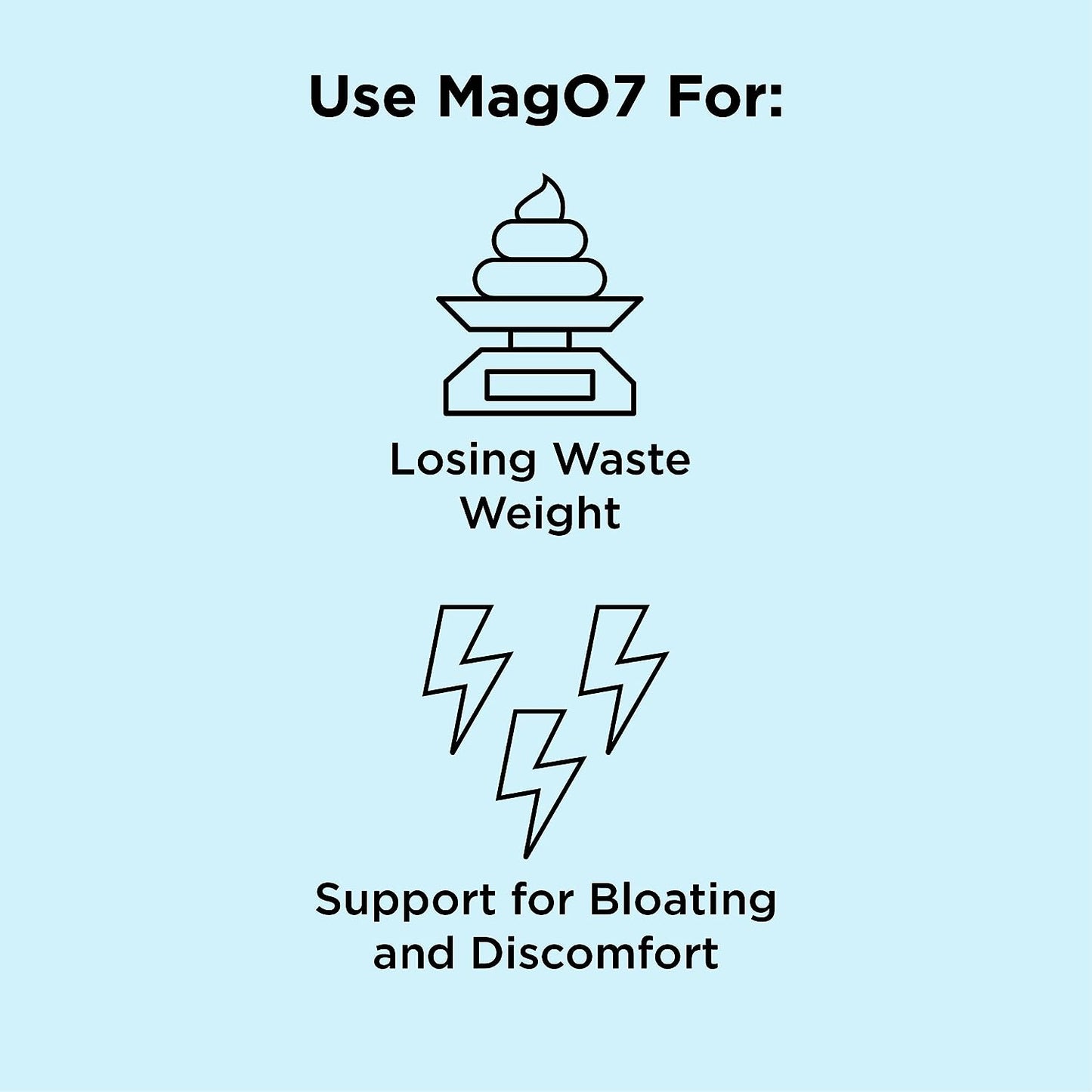 Nbpure Mago7 - Natural Colon Cleanse & Detox - Occasional Constipation Relief, Stool Softening, & Bloating Support for Men & Women - Ozonated Magnesium Oxide, 90 Capsules